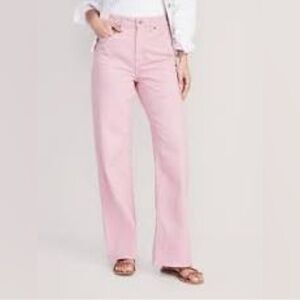 NWT Old Navy Women's Light Pink Flare Jeans Size 12